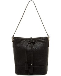 Kensie Pebble Faux Leather Bucket Shoulder Bag