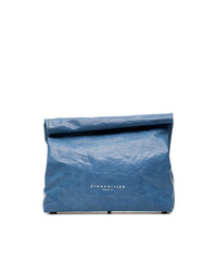 Simon Miller Blue Lunchbox 30 Leather Clutch