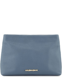 Elaine Turner Designs Elaine Turner Drew Leather Clutch Bag Slate