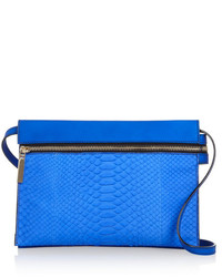 Victoria Beckham Python And Textured Leather Shoulder Bag