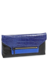 French Connection Tough Love Faux Leather Clutch