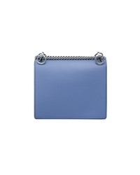 Fendi Blue Kan I Small Leather Shoulder Bag