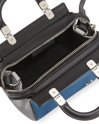 Givenchy Hdg Top Handle Mini Goat Leather Crossbody Bag Blackbluegray