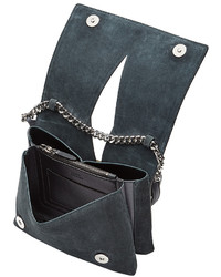 Jil Sander Leather Shoulder Bag With Suede