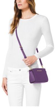 Selma Mini Saffiano Leather Crossbody Bag