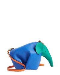 Loewe Mini Elephant Rainbow Calfskin Crossbody Bag