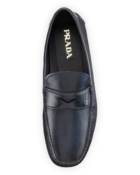 Prada Calf Leather Driving Loafer