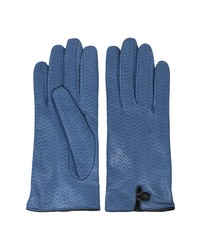 NICOLETTA ROSI Perforated Lambskin Leather Gloves