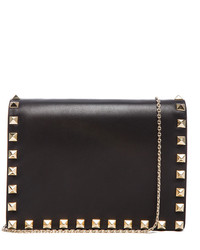Valentino Small Rockstud Flap Bag With Chain