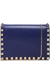 Valentino Small Rockstud Flap Bag With Chain