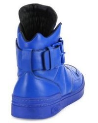 Moschino Leather High Top Sneakers