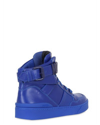 Moschino 35mm Leather High Top Sneakers