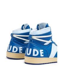Rhude Rhecess Leather High Top Sneakers