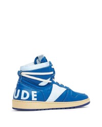 Rhude Rhecess Leather High Top Sneakers