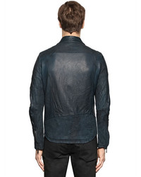 Giorgio Brato Wrinkled Nappa Leather Jacket