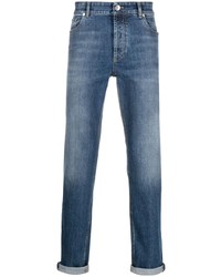 Brunello Cucinelli Mid Rise Cotton Jeans
