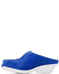 Marni Blue Calf Hair Loafers