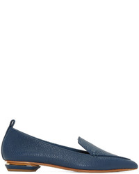 Nicholas Kirkwood Blue Leather Beya Loafers