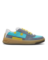 Acne Studios Blue And Turquoise Perey Lace Up Sneakers