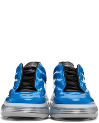 Alexander McQueen Blue Black Oversized Sneakers