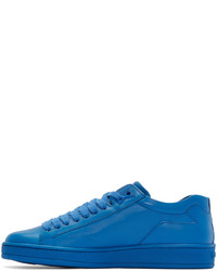 Kenzo Blue Leather Tennix Sneakers