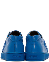 Kenzo Blue Leather Tennix Sneakers