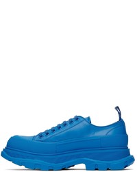 Alexander McQueen Blue Tread Slick Low Sneakers