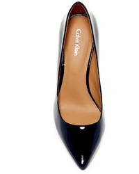 Calvin Klein Gayle Patent Leather Pointed Toe Pump