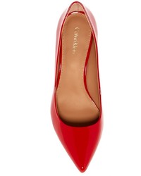 Calvin Klein Gayle Patent Leather Pointed Toe Pump