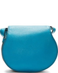 Chloé Blue Leather Marcie Small Satchel