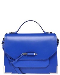 Mackage Jori S5 Medium Cobalt Leather Satchel Bag