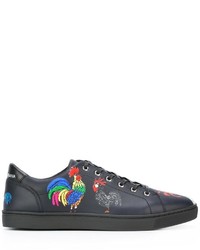 Dolce & Gabbana London Rooster Print Sneakers
