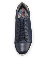 English Laundry Hatch Leather Lace Up Sneaker Navy
