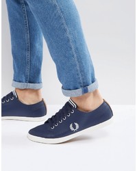 Fred Perry Kingston Leather Sneakers Navy
