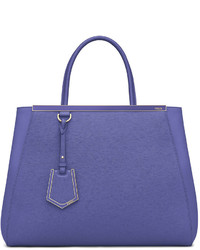 Fendi 2jours Medium Saffiano Tote Bag Purple