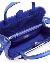 Fendi 2jours Petite Satchel Bag Cobalt Blue