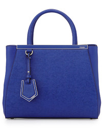Fendi 2jours Petite Satchel Bag Cobalt Blue