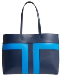 Tory Burch Block T Leather Tote Blue