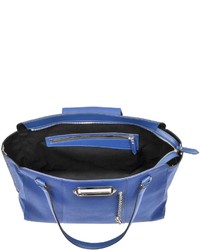 Jean Paul Gaultier Electric Blue Leather Tote Bag