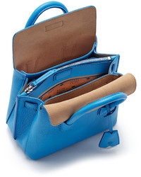 MCM Milla Mini Tote Bag Tile Blue