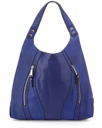 French Connection Ollie Faux Leather Tote Bag Monarch Blue