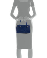 Charles Jourdan Paige Leather Small Structured Tote Bag Cobalt