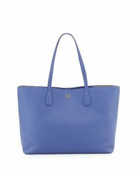 Tory Burch Perry Leather Tote Bag Marlinsilver