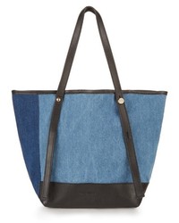 See by Chloe See By Chlo Denim And Leather Tote