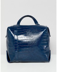 French Connection Square Mock Croc Bag