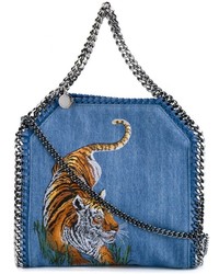 Stella McCartney Mini Tiger Embroidered Falabella Shoulder Bag