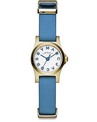 Marc by Marc Jacobs Henry Dinky Goldtone Stainless Steel Leather Strap Watch