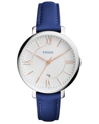 Fossil Jacqueline Leather Strap Watch 36mm