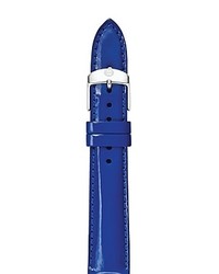 Michele Blue Patent Leather Watch Strap 16mm