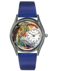Whimsical Watches S0140002 Manatee Royal Blue Leather Watch